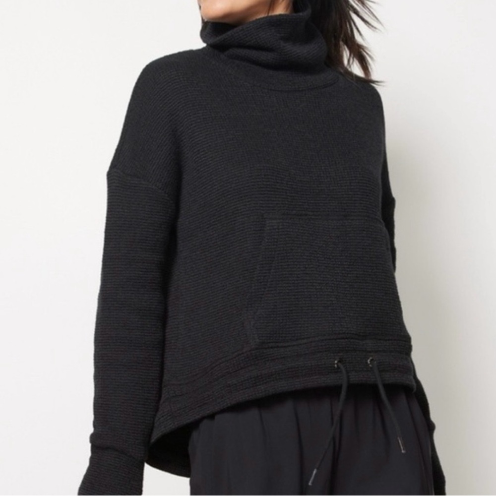 Sweaty Betty Black Boucle Top